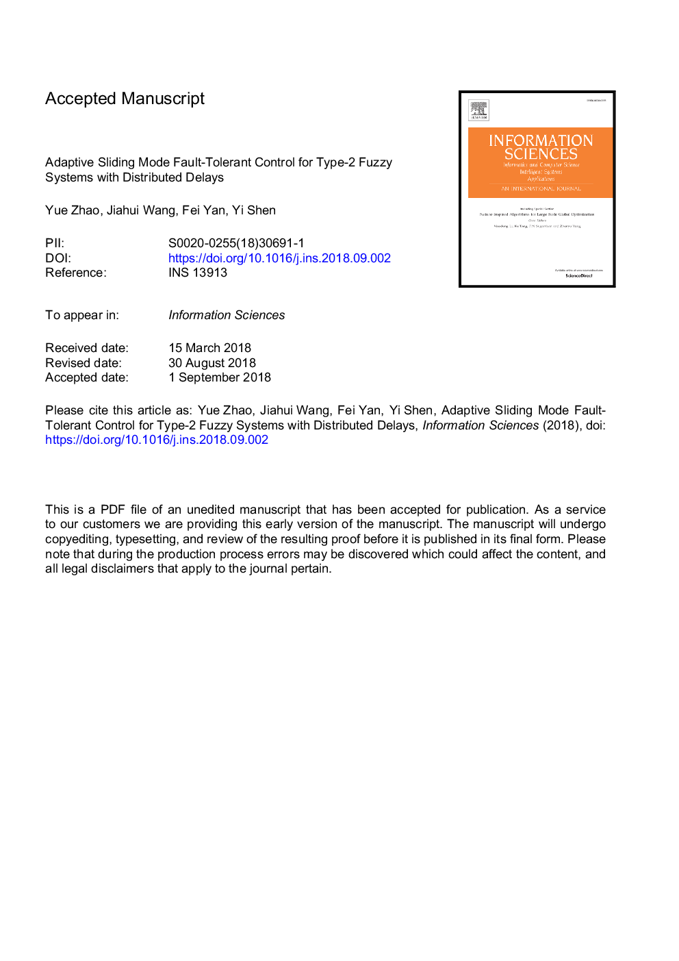 Adaptive sliding mode fault-tolerant control for type-2 fuzzy systems with distributed delays