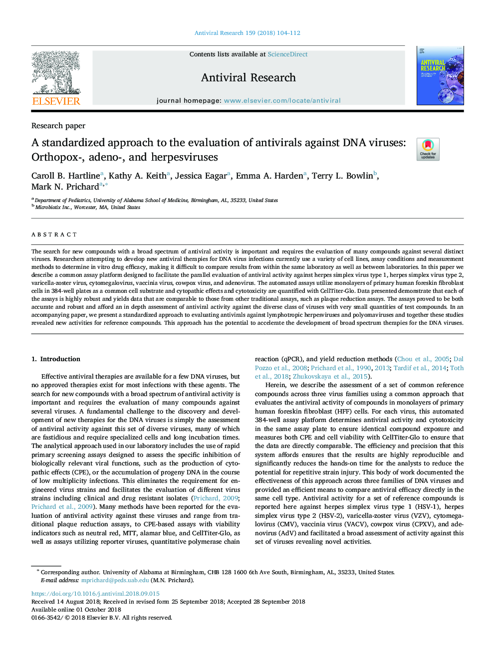 A standardized approach to the evaluation of antivirals against DNA viruses: Orthopox-, adeno-, and herpesviruses