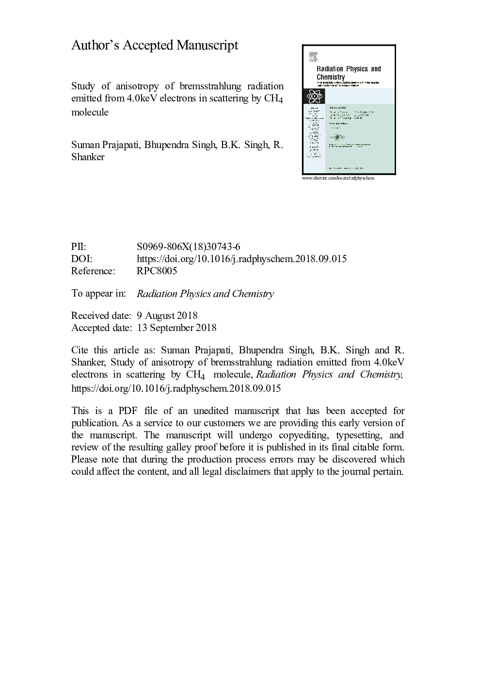 Study of anisotropy of bremsstrahlung radiation emitted from 4.0â¯keV electrons in scattering by CH4 molecule