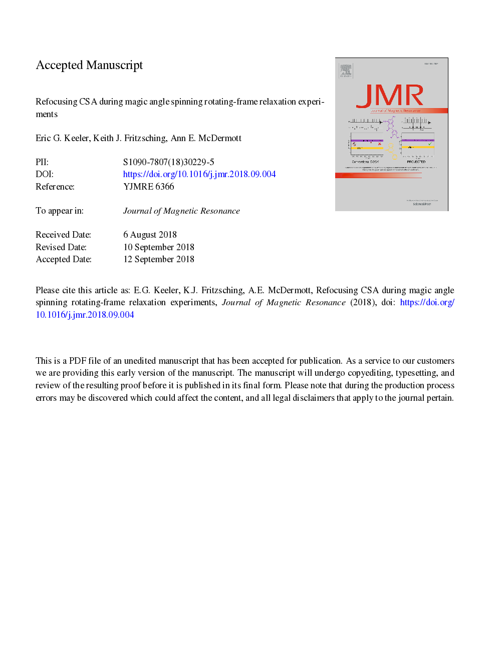 Refocusing CSA during magic angle spinning rotating-frame relaxation experiments