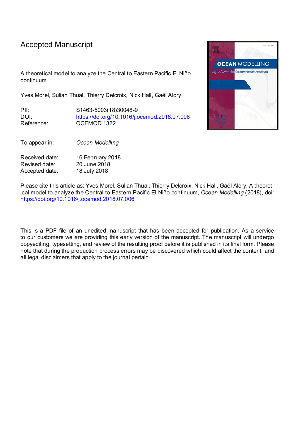 A theoretical model to analyze the Central to Eastern Pacific El Niño continuum