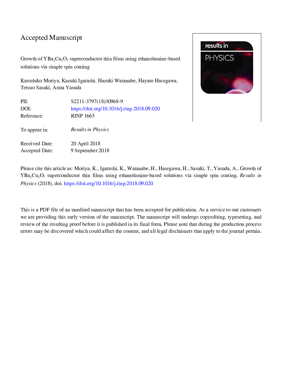 Growth of YBa2Cu3O7 superconductor thin films using ethanolamine-based solutions via simple spin coating