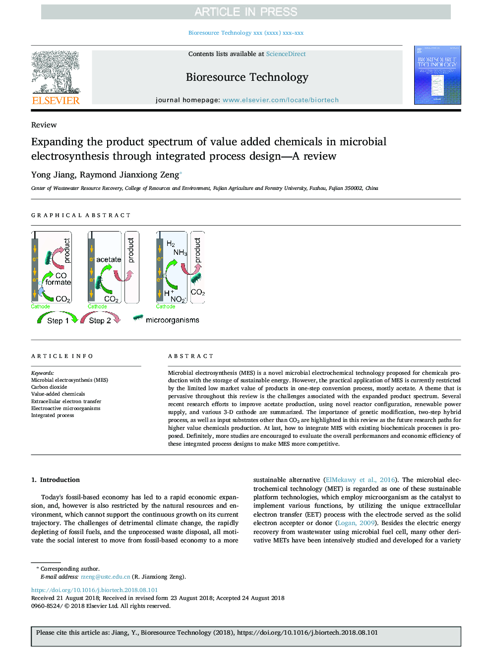 Expanding the product spectrum of value added chemicals in microbial electrosynthesis through integrated process design-A review