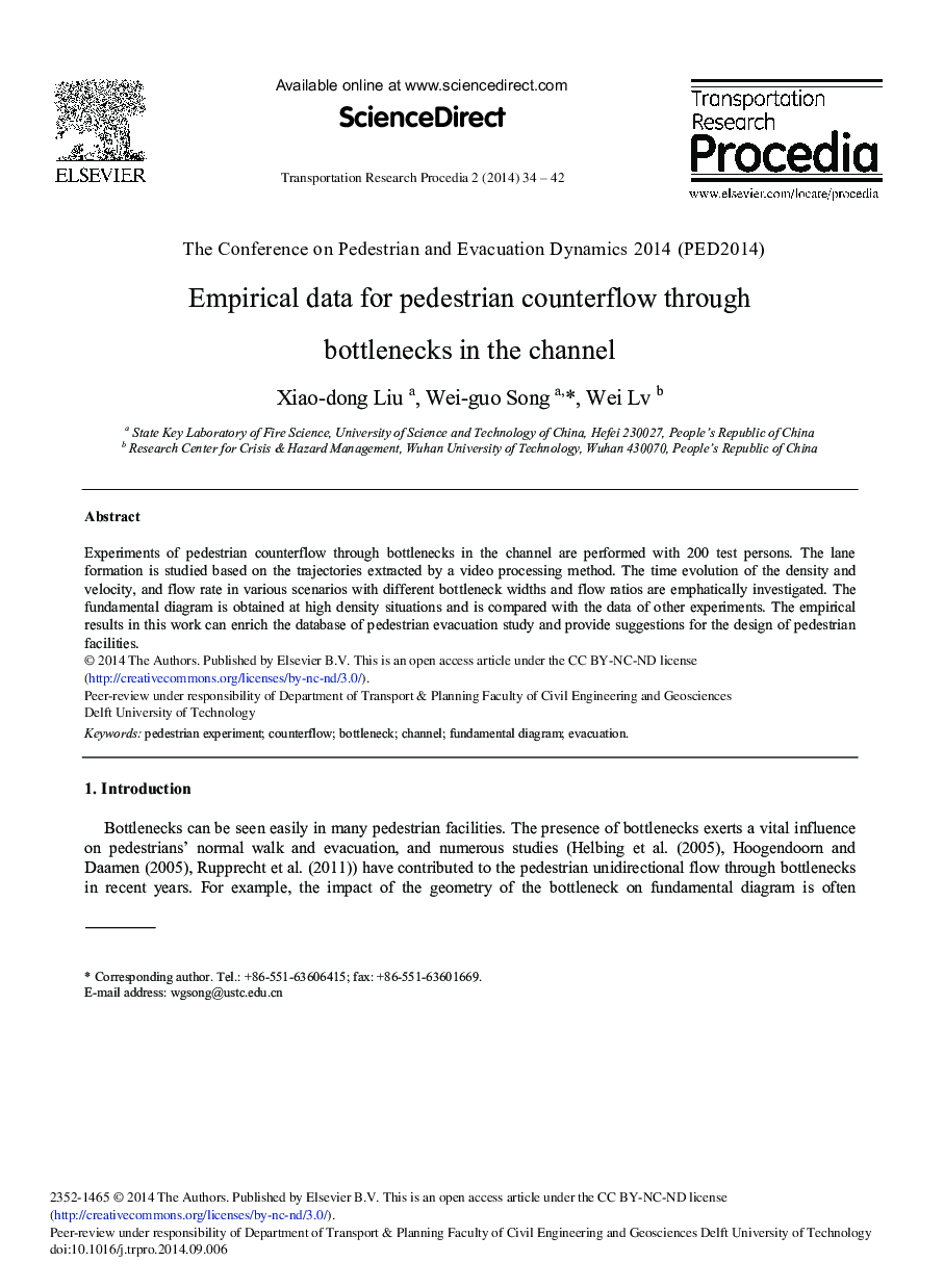 Empirical Data for Pedestrian Counterflow through Bottlenecks in the Channel 