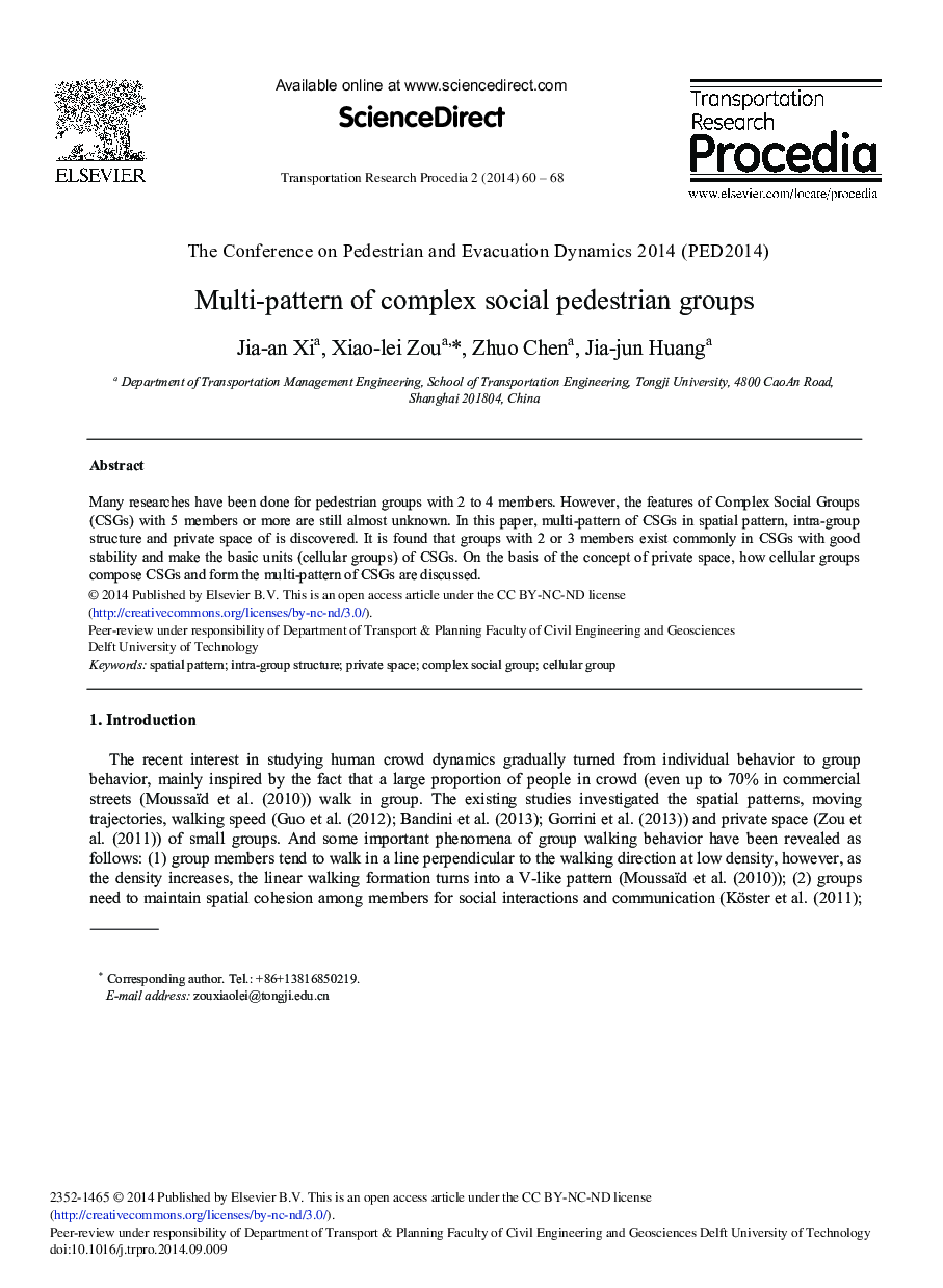 Multi-pattern of Complex Social Pedestrian Groups 