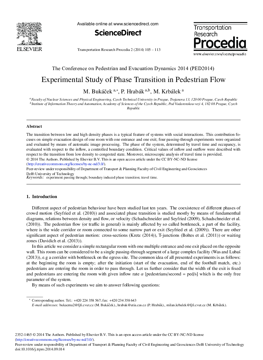 Experimental Study of Phase Transition in Pedestrian Flow 