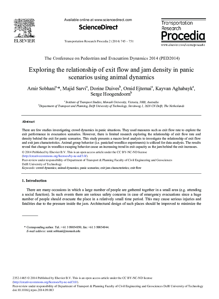 Exploring the Relationship of Exit Flow and Jam Density in Panic Scenarios Using Animal Dynamics 