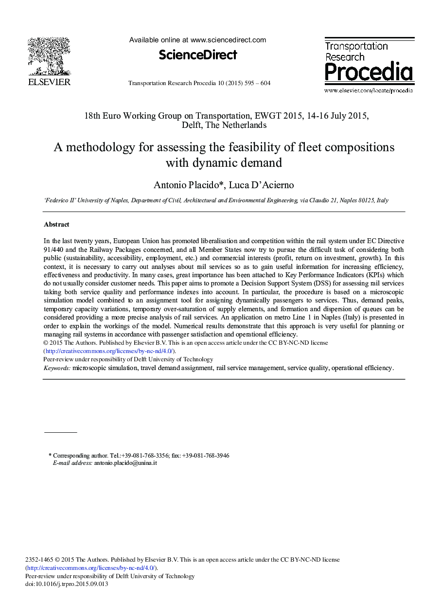 A Methodology for Assessing the Feasibility of Fleet Compositions with Dynamic Demand 