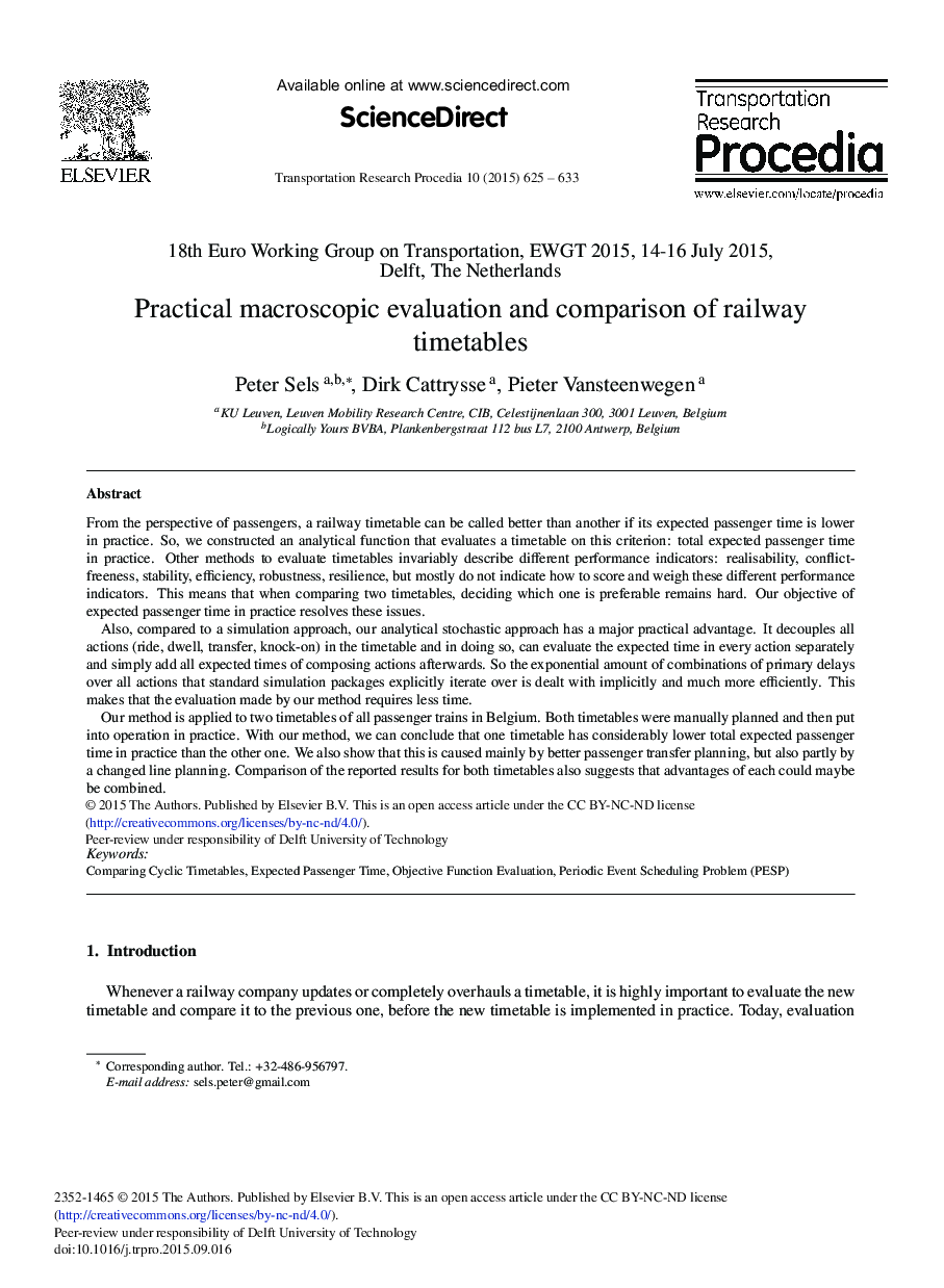 Practical Macroscopic Evaluation and Comparison of Railway Timetables 