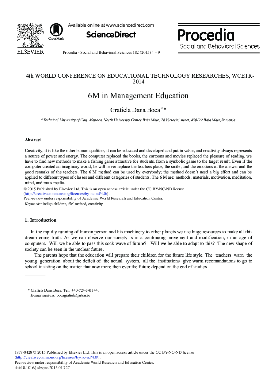 6M in Management Education 