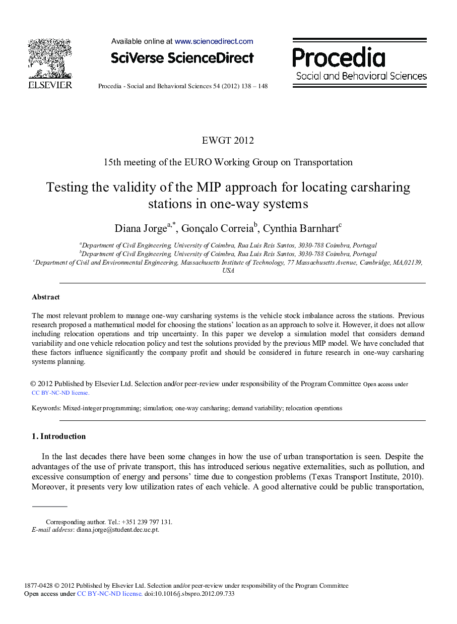 Testing the Validity of the MIP Approach for Locating Carsharing Stations in One-way Systems