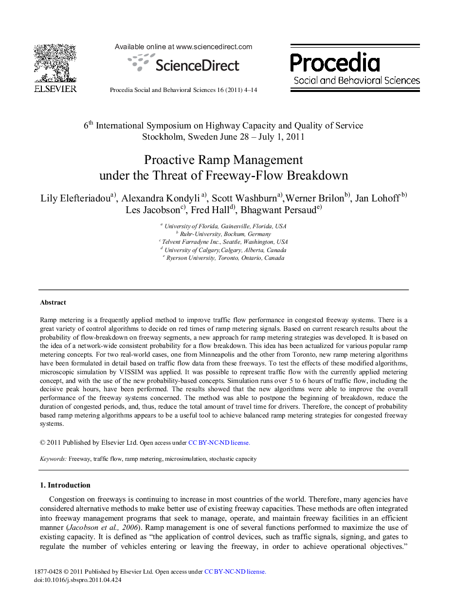 Proactive Ramp Management under the Threat of Freeway-Flow Breakdown