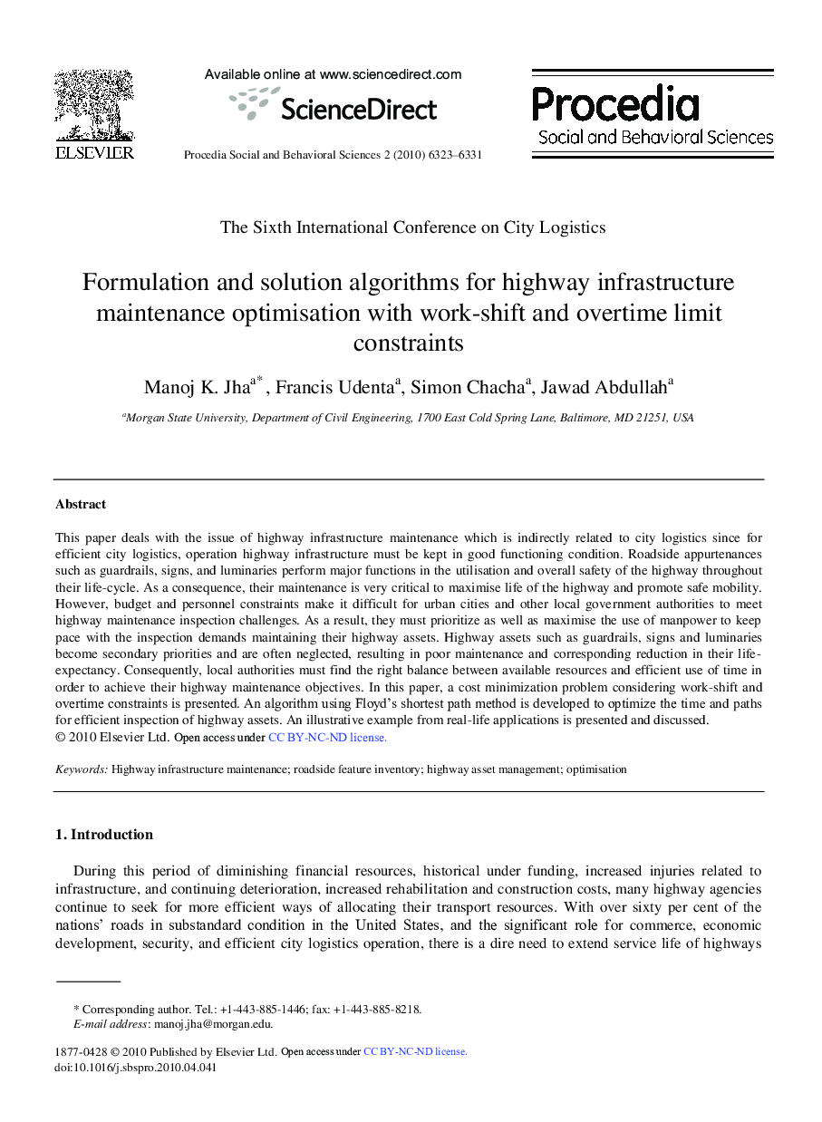 Formulation and solution algorithms for highway infrastructure maintenance optimisation with work-shift and overtime limit constraints