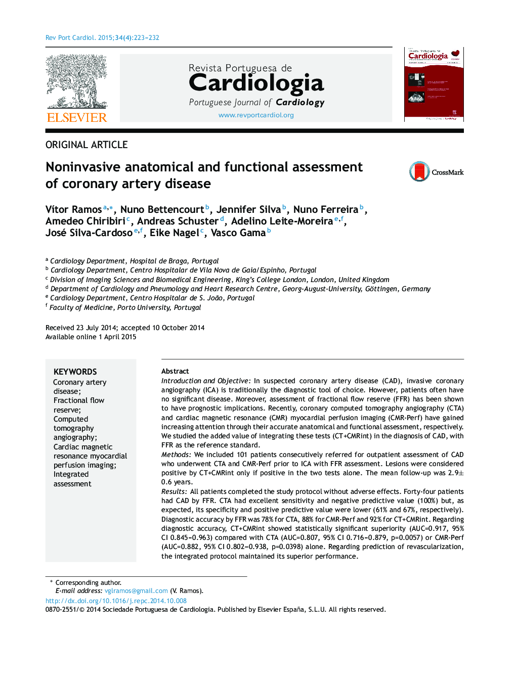 Noninvasive anatomical and functional assessment of coronary artery disease