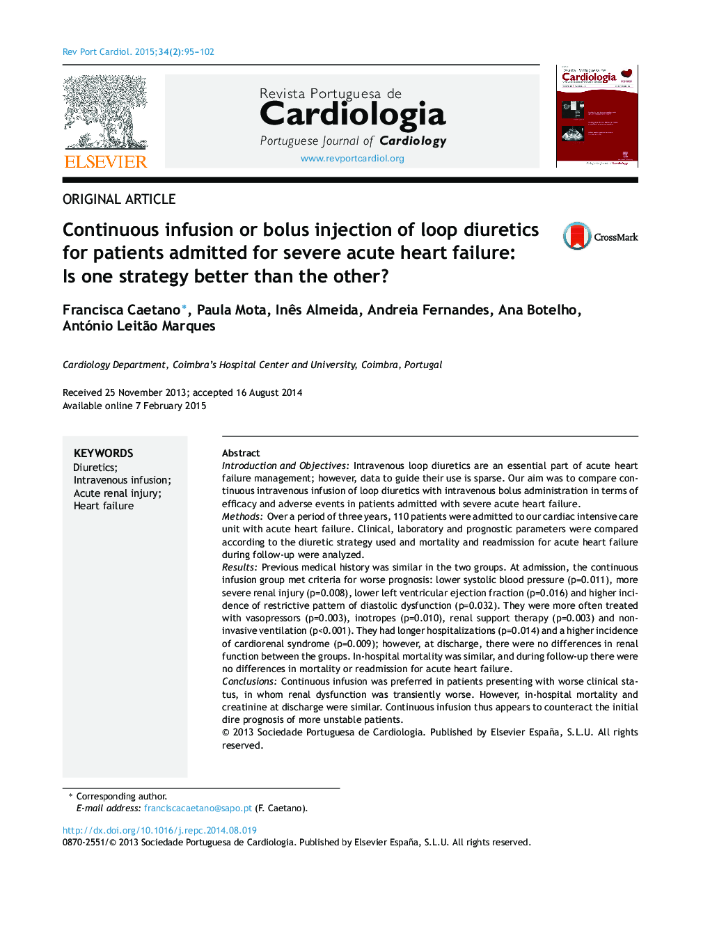 Continuous infusion or bolus injection of loop diuretics for patients admitted for severe acute heart failure: Is one strategy better than the other?