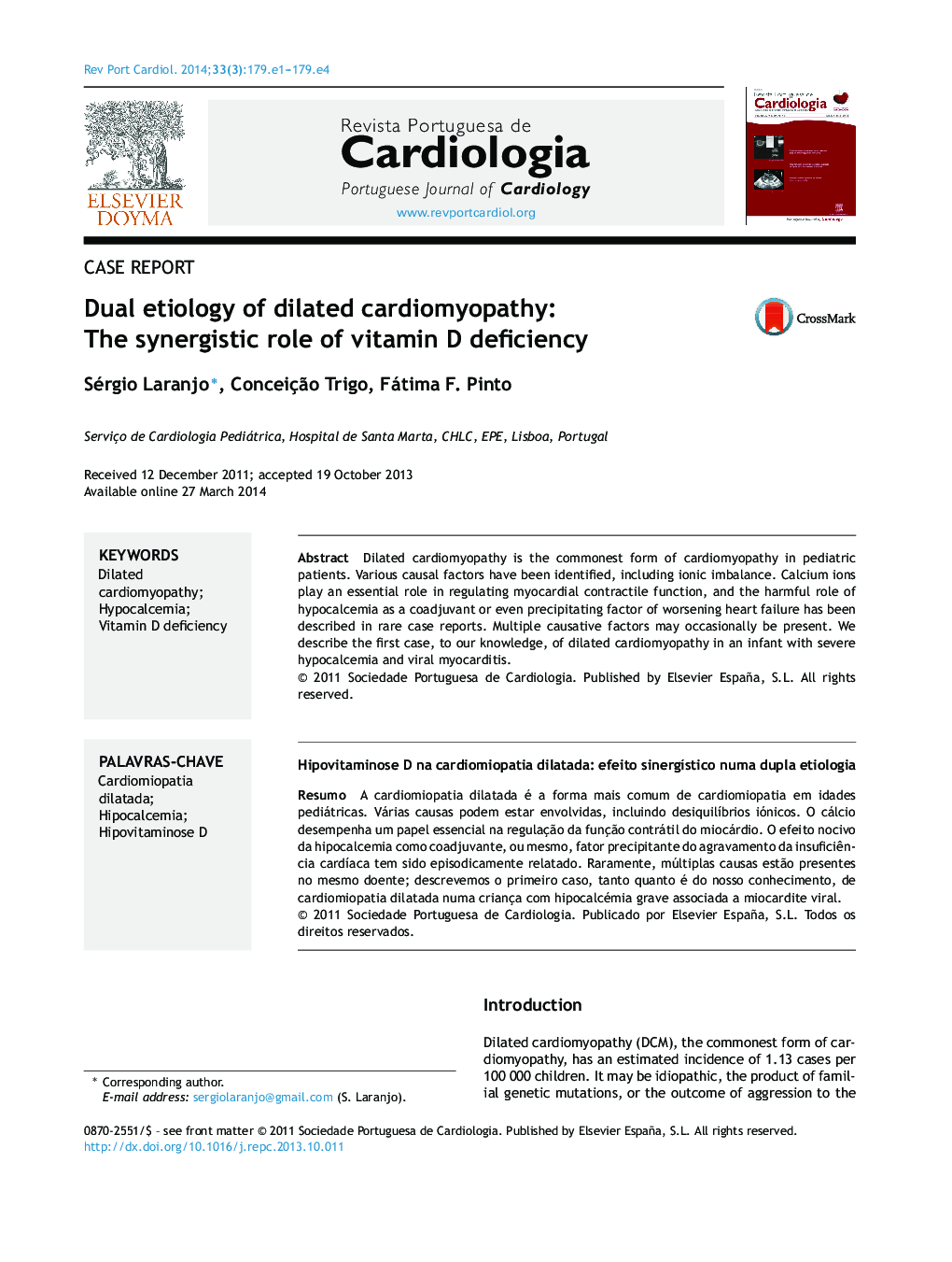 Dual etiology of dilated cardiomyopathy: The synergistic role of vitamin D deficiency