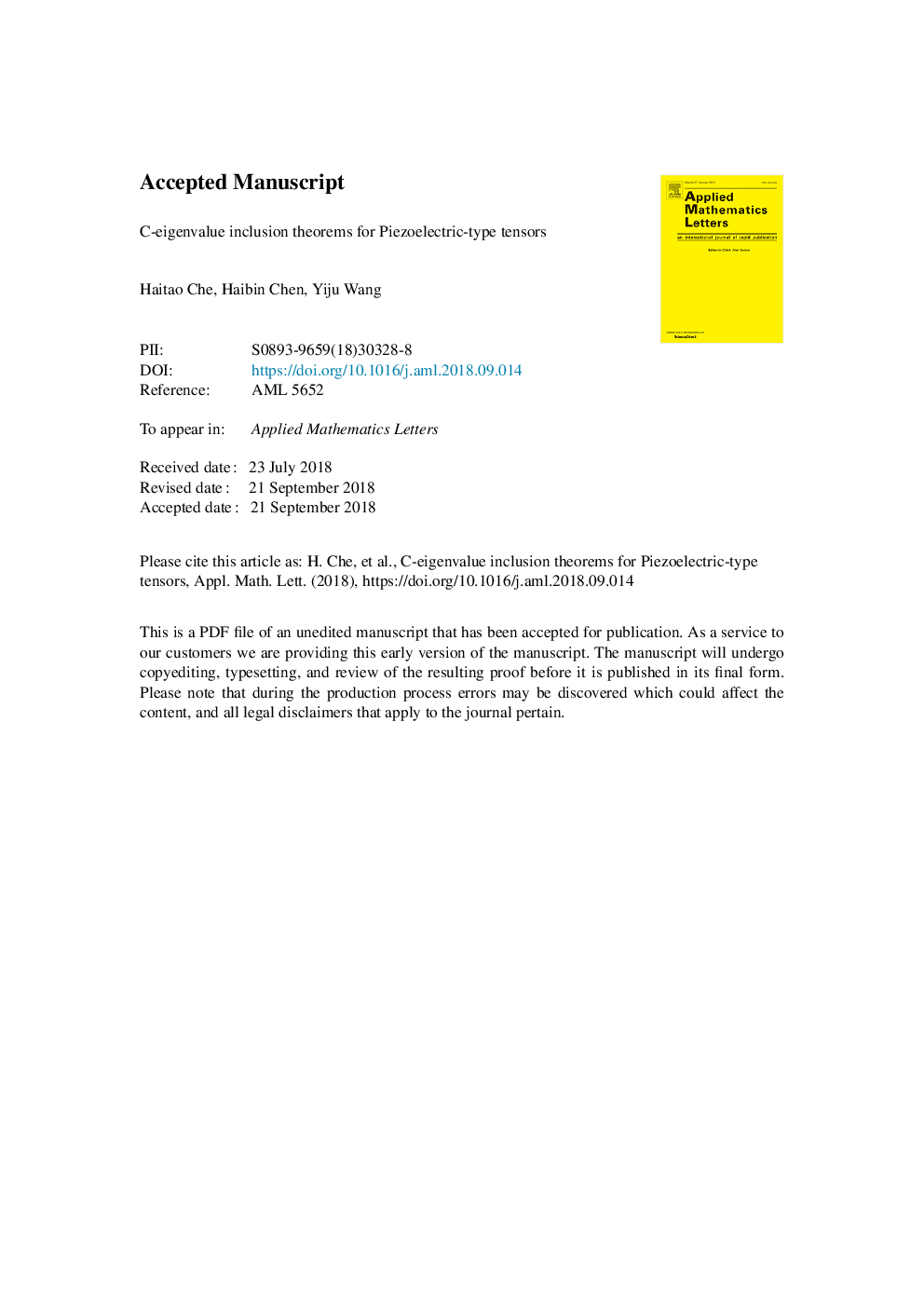 C-eigenvalue inclusion theorems for piezoelectric-type tensors