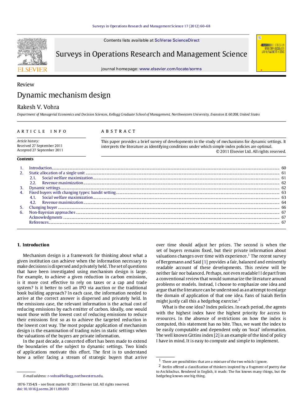 Dynamic mechanism design