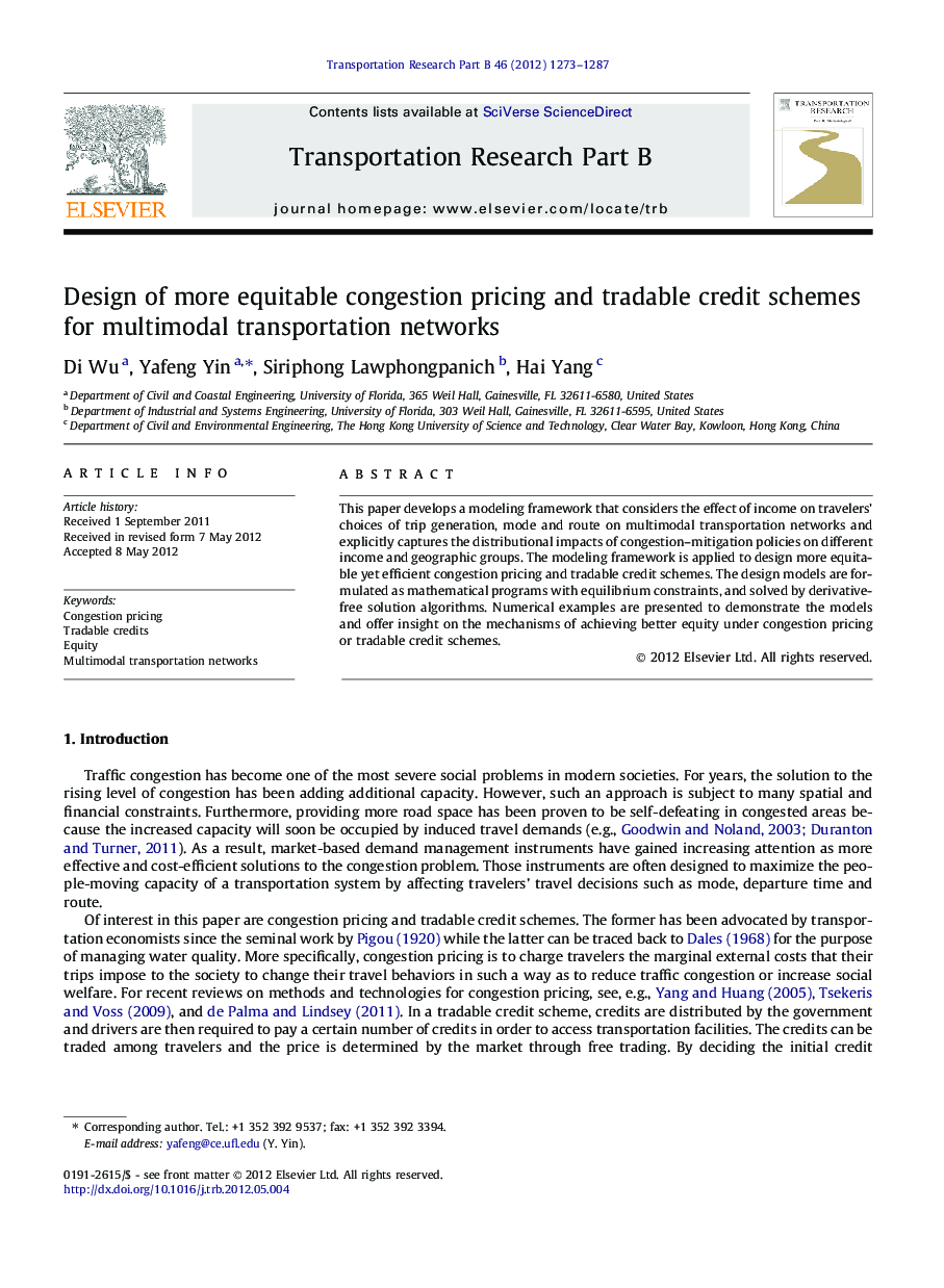 Design of more equitable congestion pricing and tradable credit schemes for multimodal transportation networks