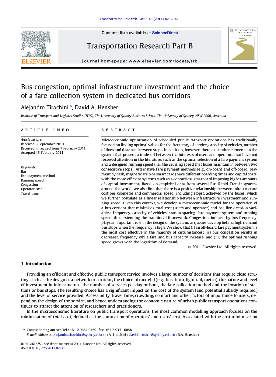 Bus congestion, optimal infrastructure investment and the choice of a fare collection system in dedicated bus corridors