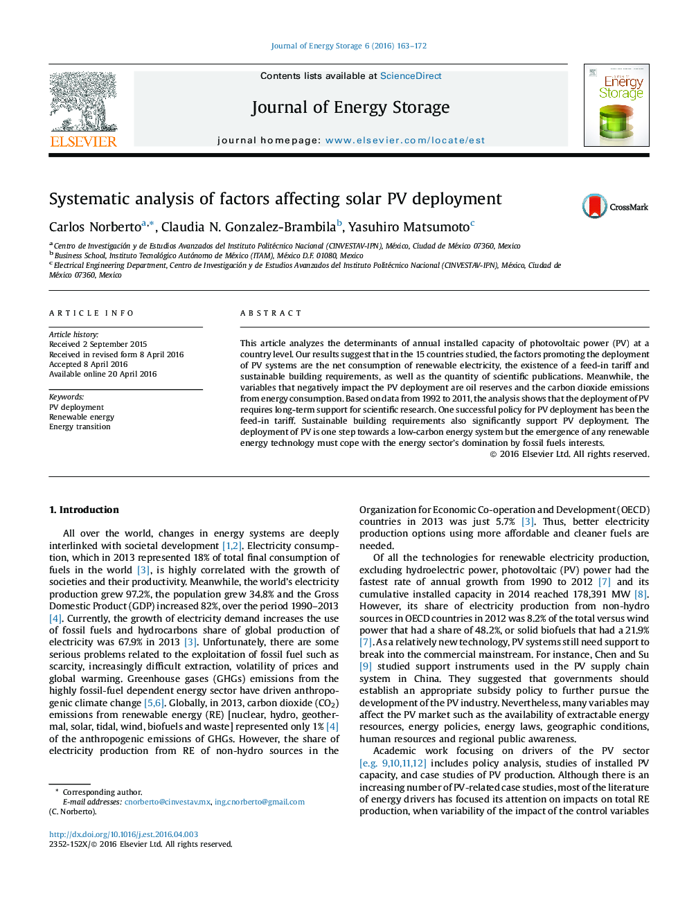 Systematic analysis of factors affecting solar PV deployment