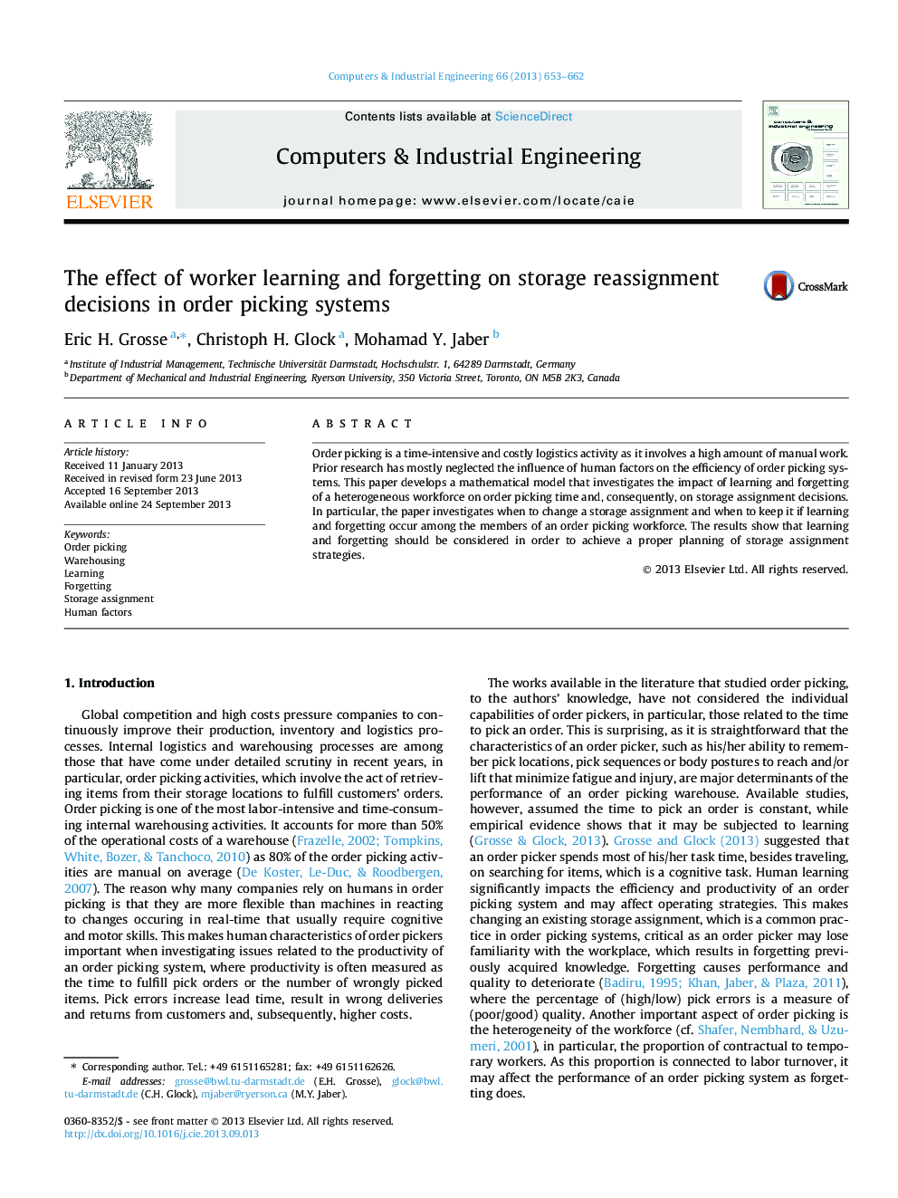 The effect of worker learning and forgetting on storage reassignment decisions in order picking systems