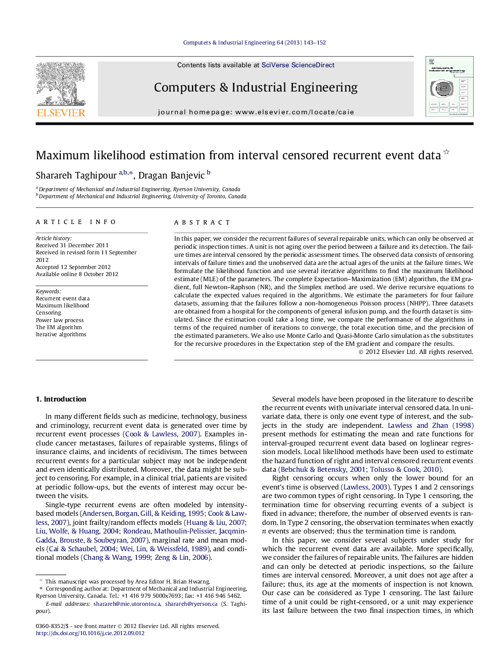 Maximum likelihood estimation from interval censored recurrent event data 