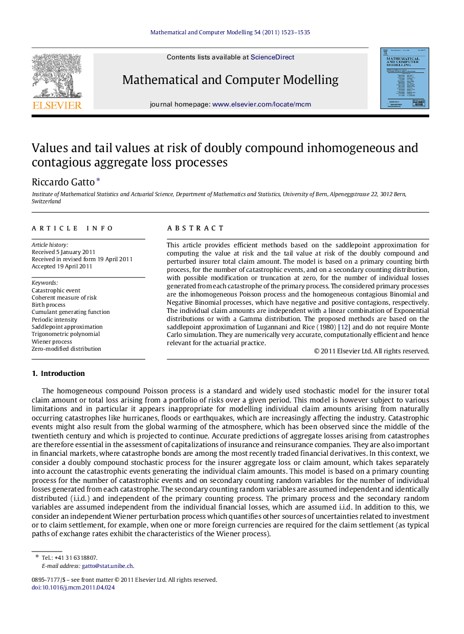 Values and tail values at risk of doubly compound inhomogeneous and contagious aggregate loss processes