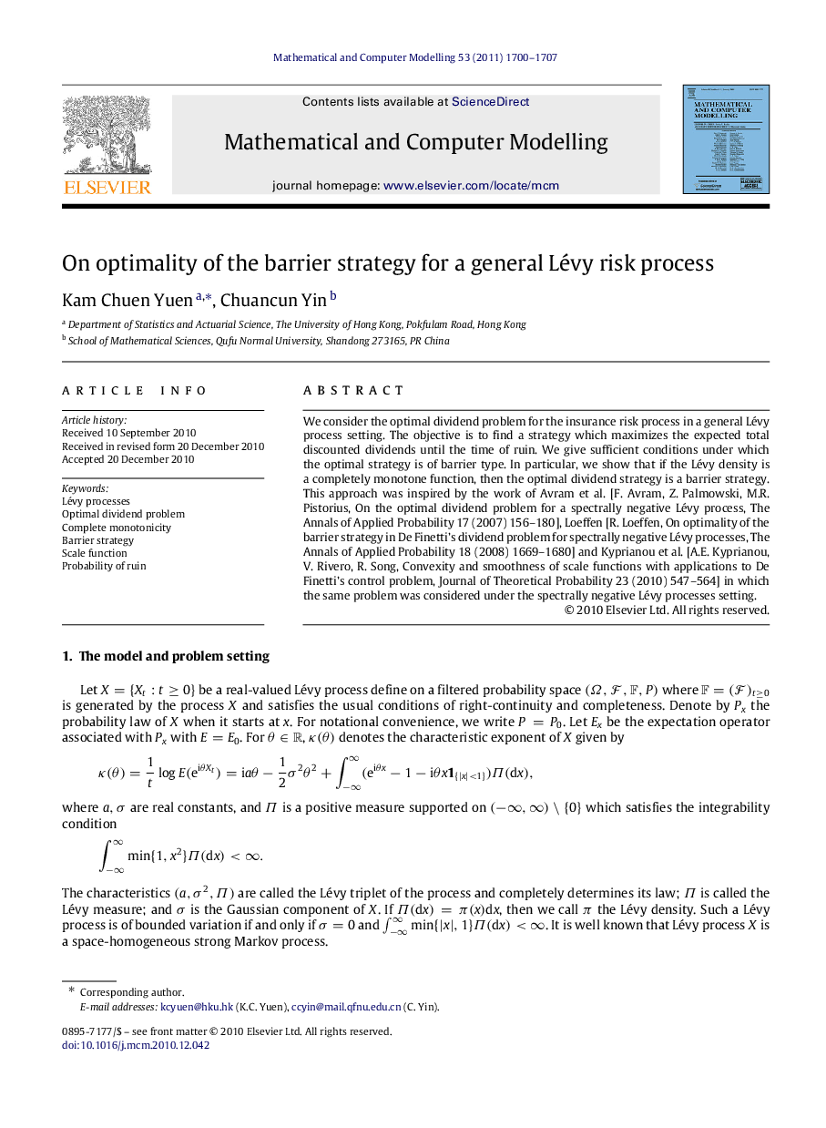 On optimality of the barrier strategy for a general Lévy risk process