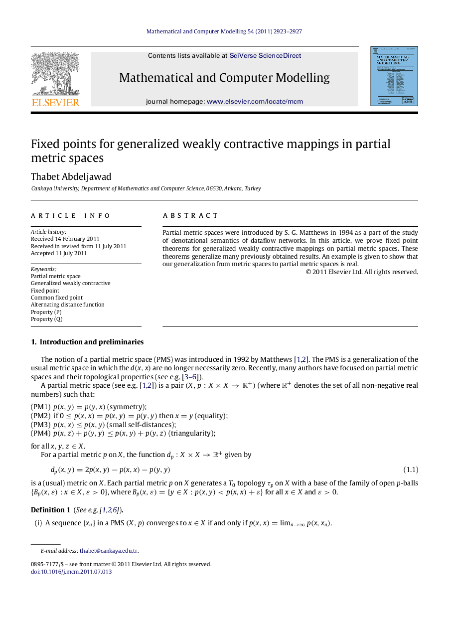 Fixed points for generalized weakly contractive mappings in partial metric spaces