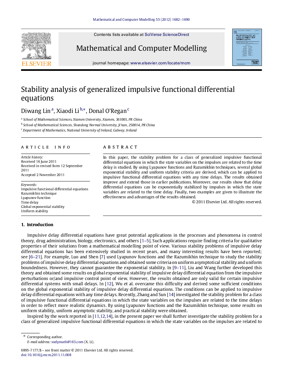 Stability analysis of generalized impulsive functional differential equations