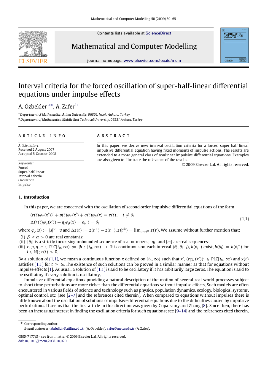 Interval criteria for the forced oscillation of super-half-linear differential equations under impulse effects