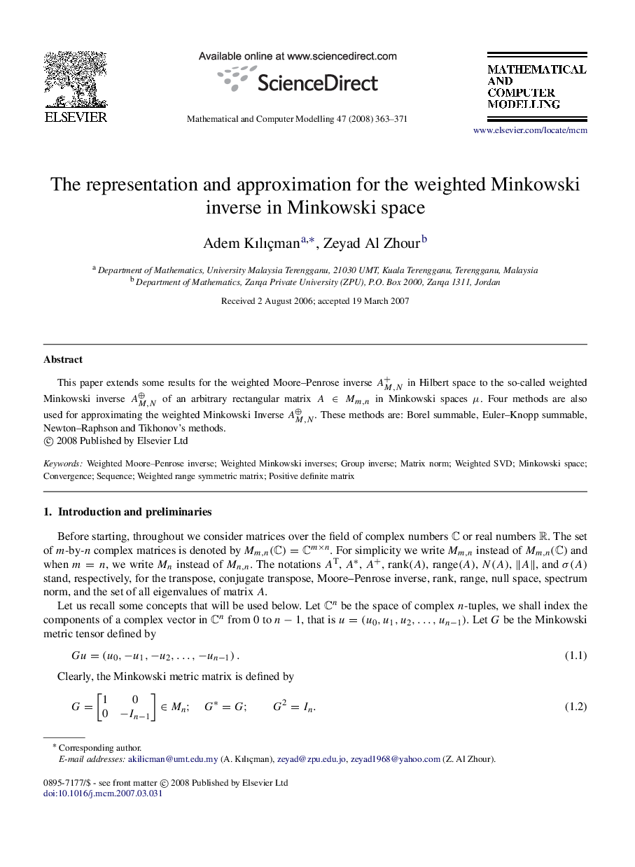 The representation and approximation for the weighted Minkowski inverse in Minkowski space