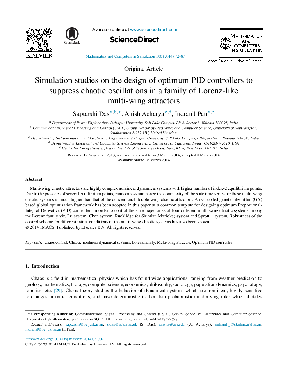 Simulation studies on the design of optimum PID controllers to suppress chaotic oscillations in a family of Lorenz-like multi-wing attractors