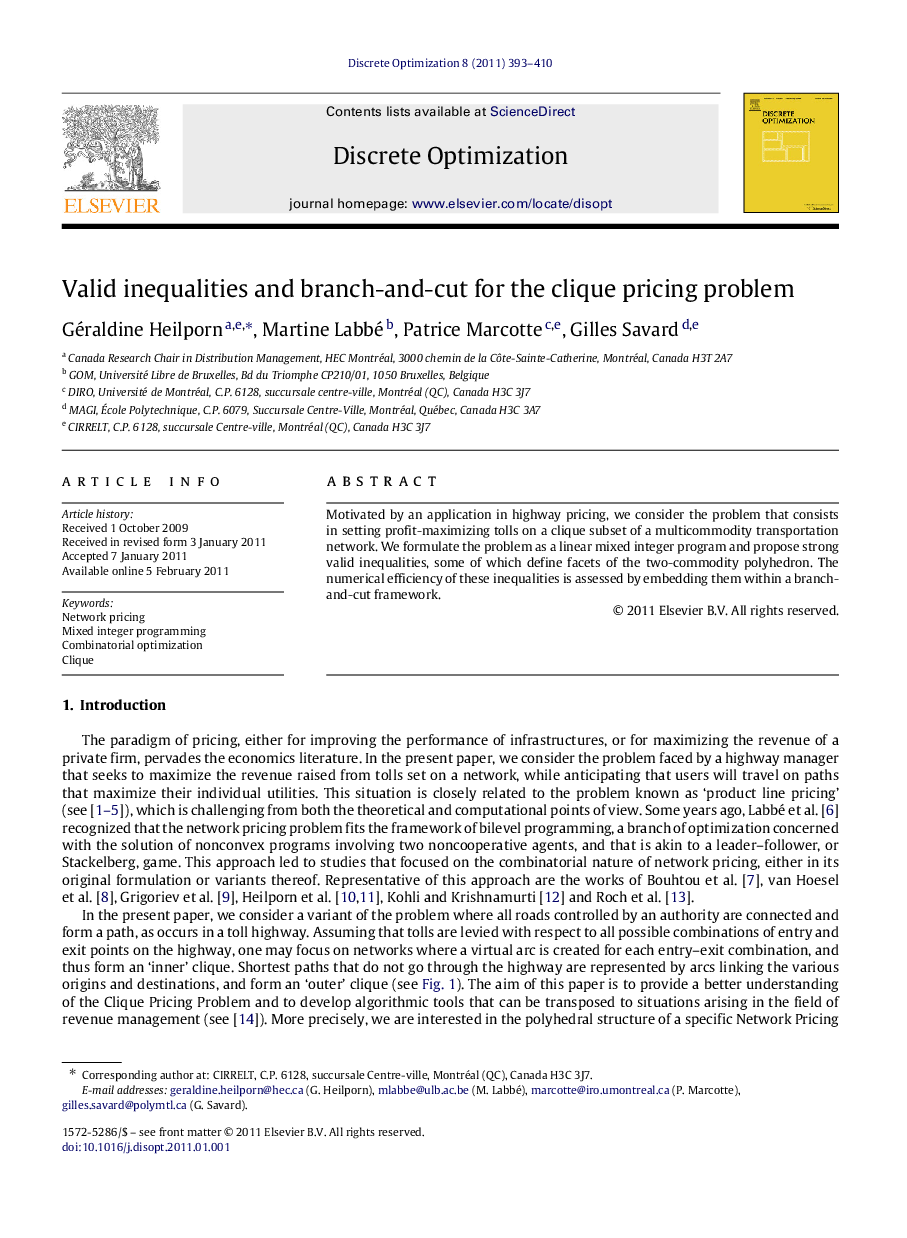 Valid inequalities and branch-and-cut for the clique pricing problem