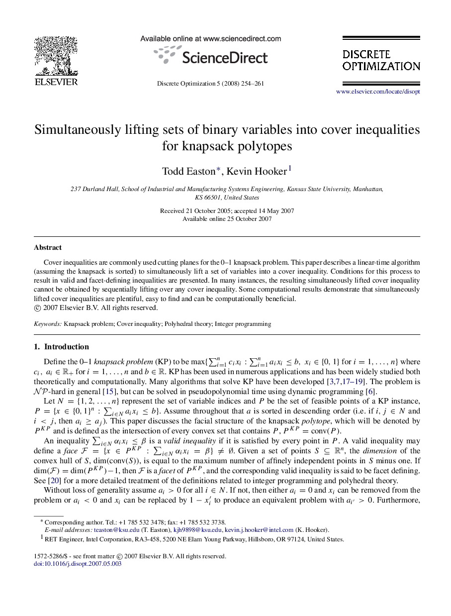 Simultaneously lifting sets of binary variables into cover inequalities for knapsack polytopes