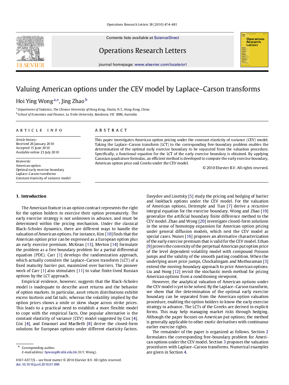 Valuing American options under the CEV model by Laplace–Carson transforms