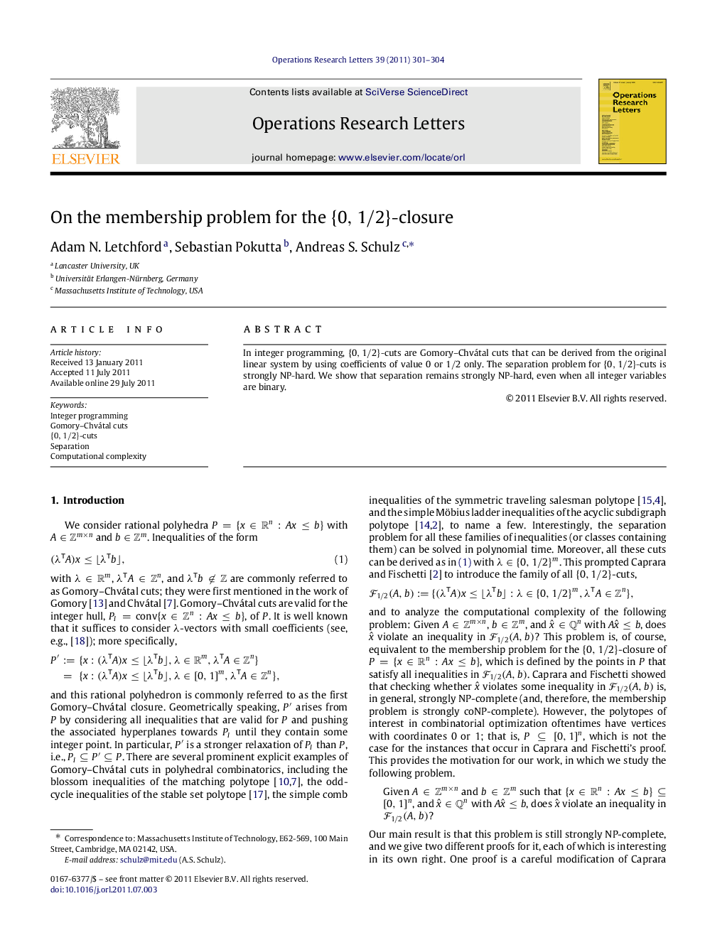 On the membership problem for the {0,1/2}-closure