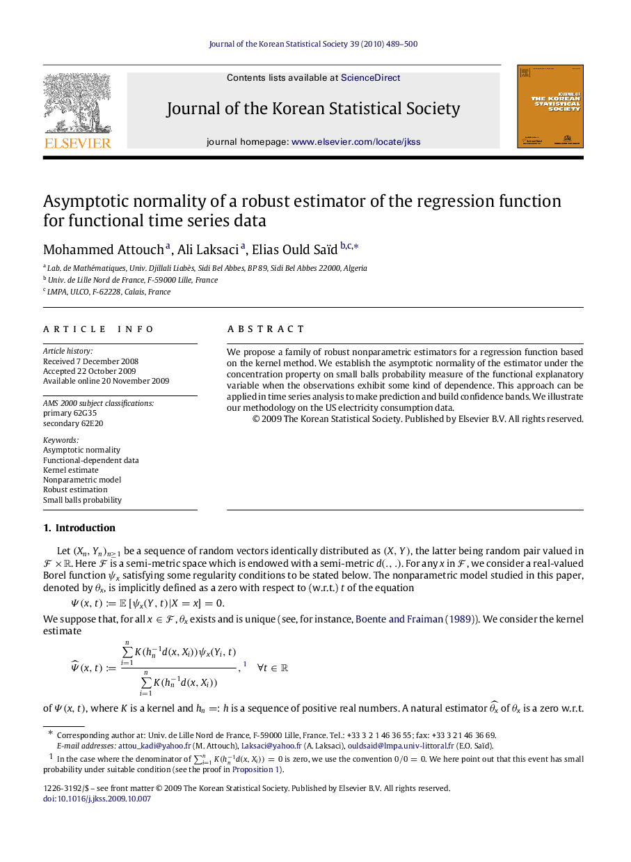 Asymptotic normality of a robust estimator of the regression function for functional time series data