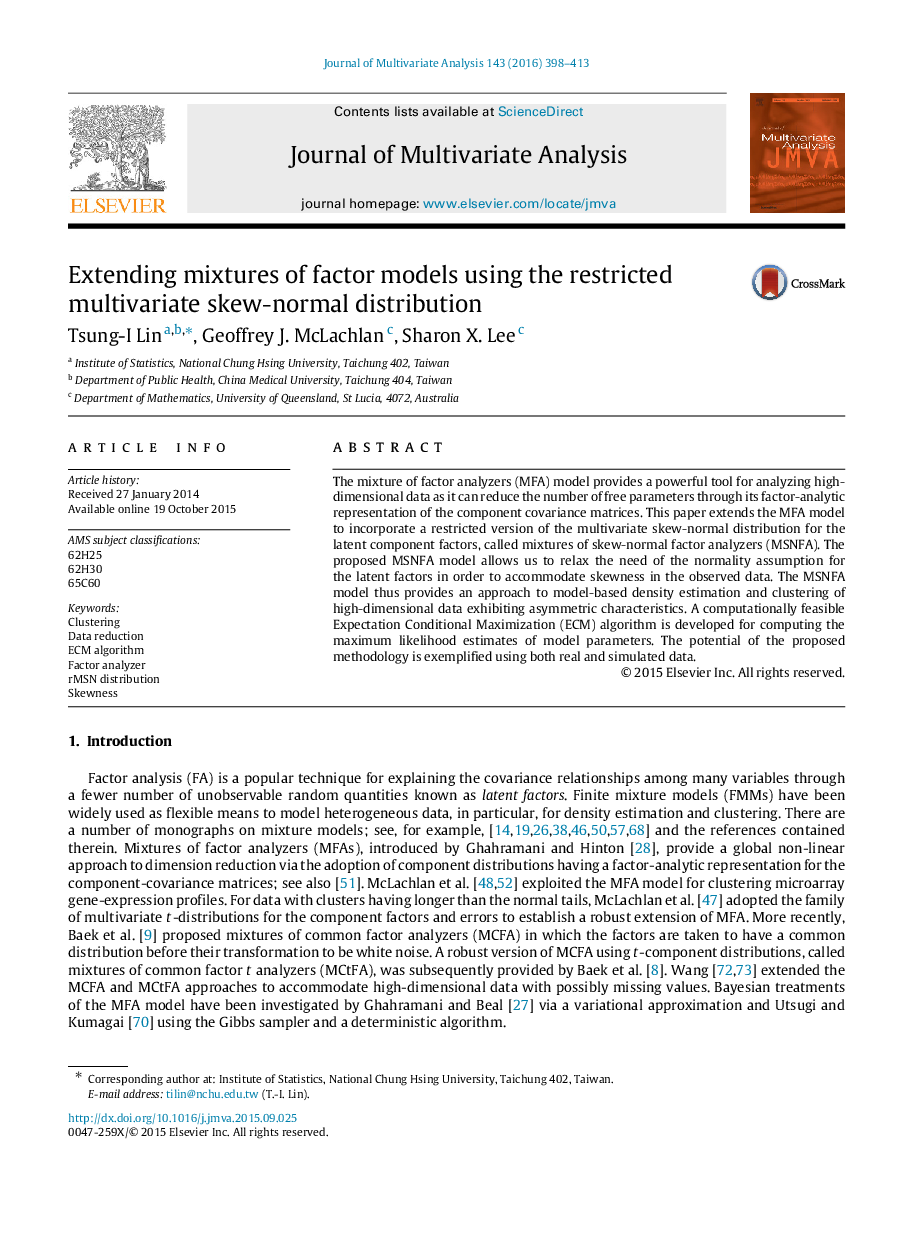 Extending mixtures of factor models using the restricted multivariate skew-normal distribution