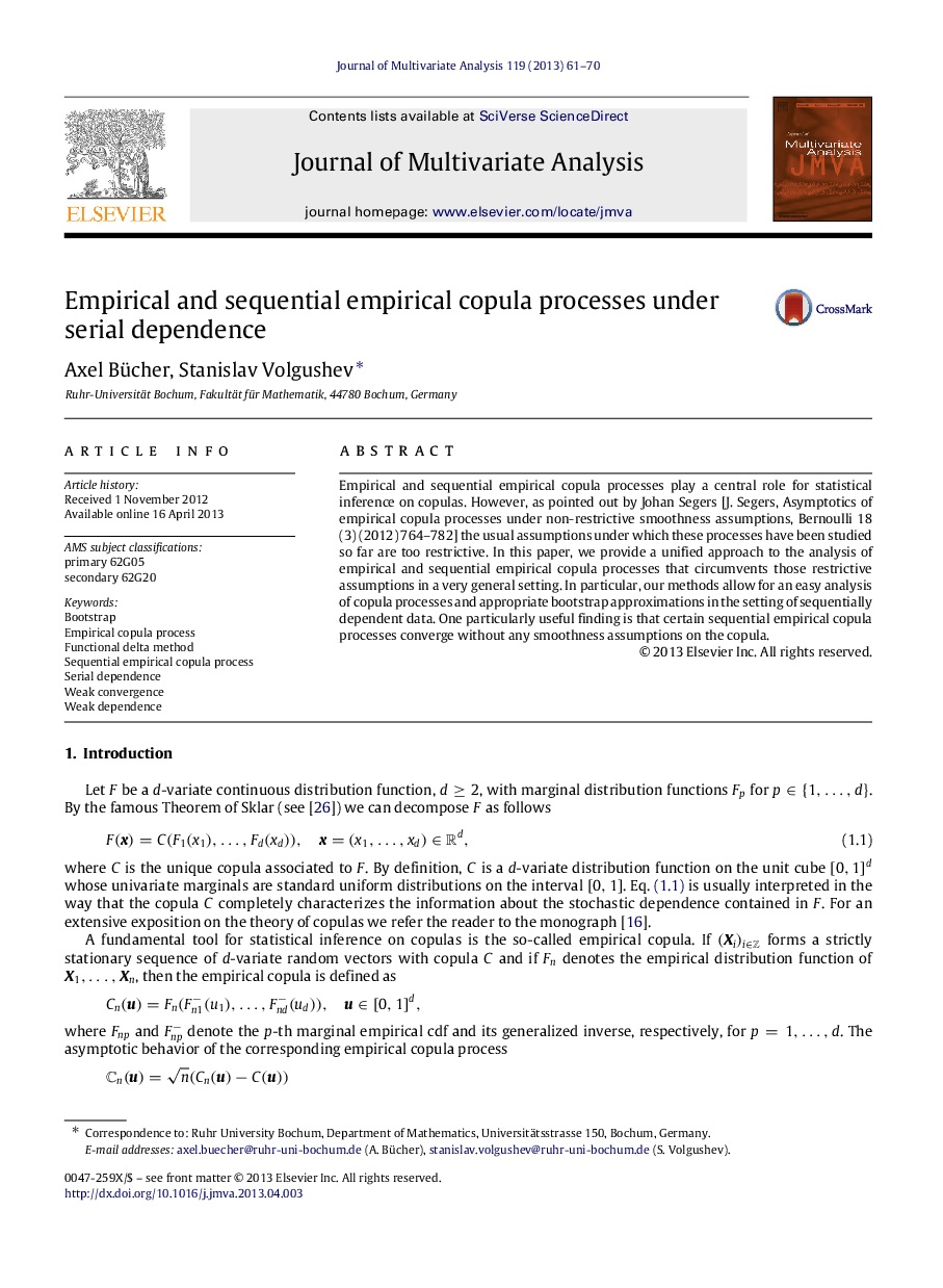 Empirical and sequential empirical copula processes under serial dependence