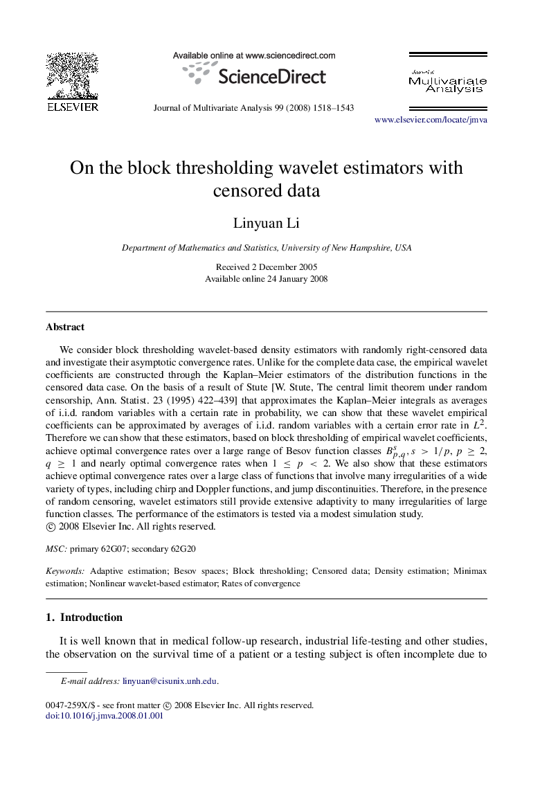 On the block thresholding wavelet estimators with censored data