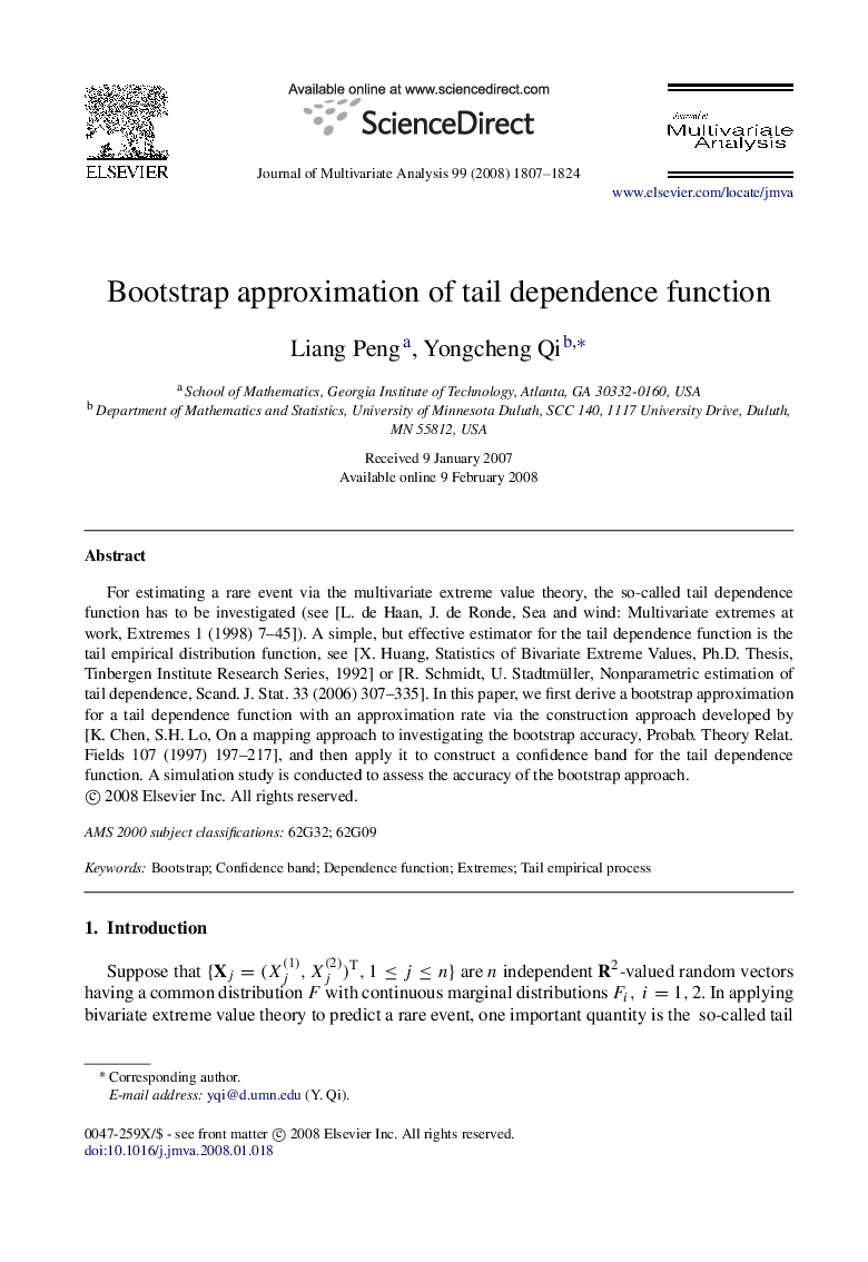 Bootstrap approximation of tail dependence function