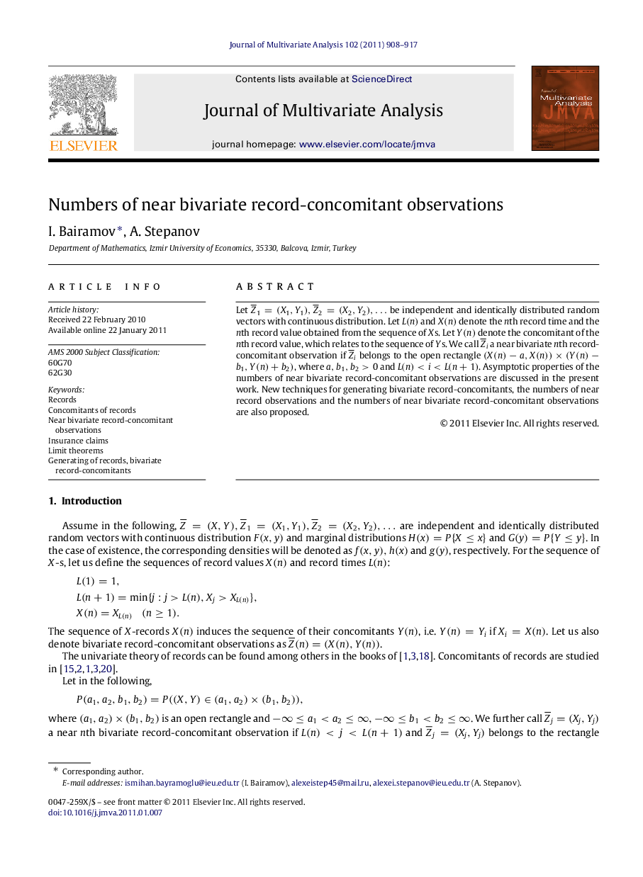 Numbers of near bivariate record-concomitant observations