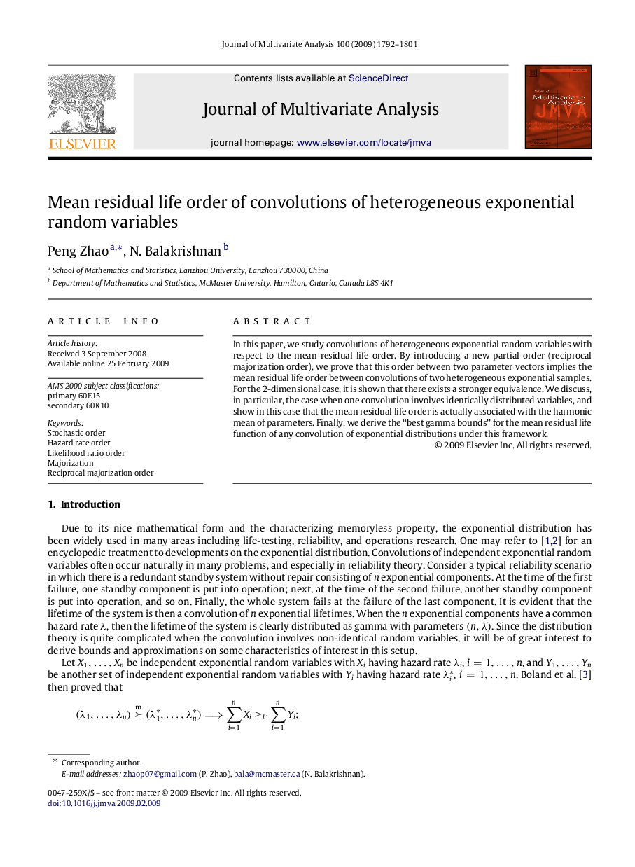 Mean residual life order of convolutions of heterogeneous exponential random variables