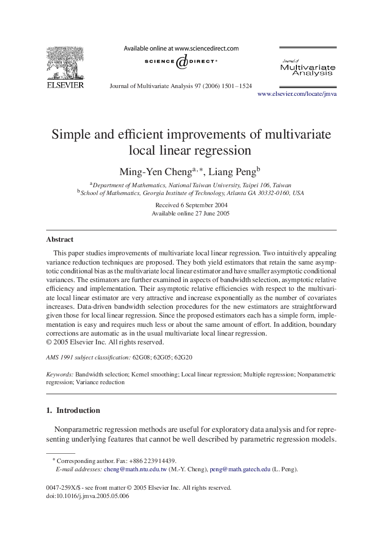 Simple and efficient improvements of multivariate local linear regression