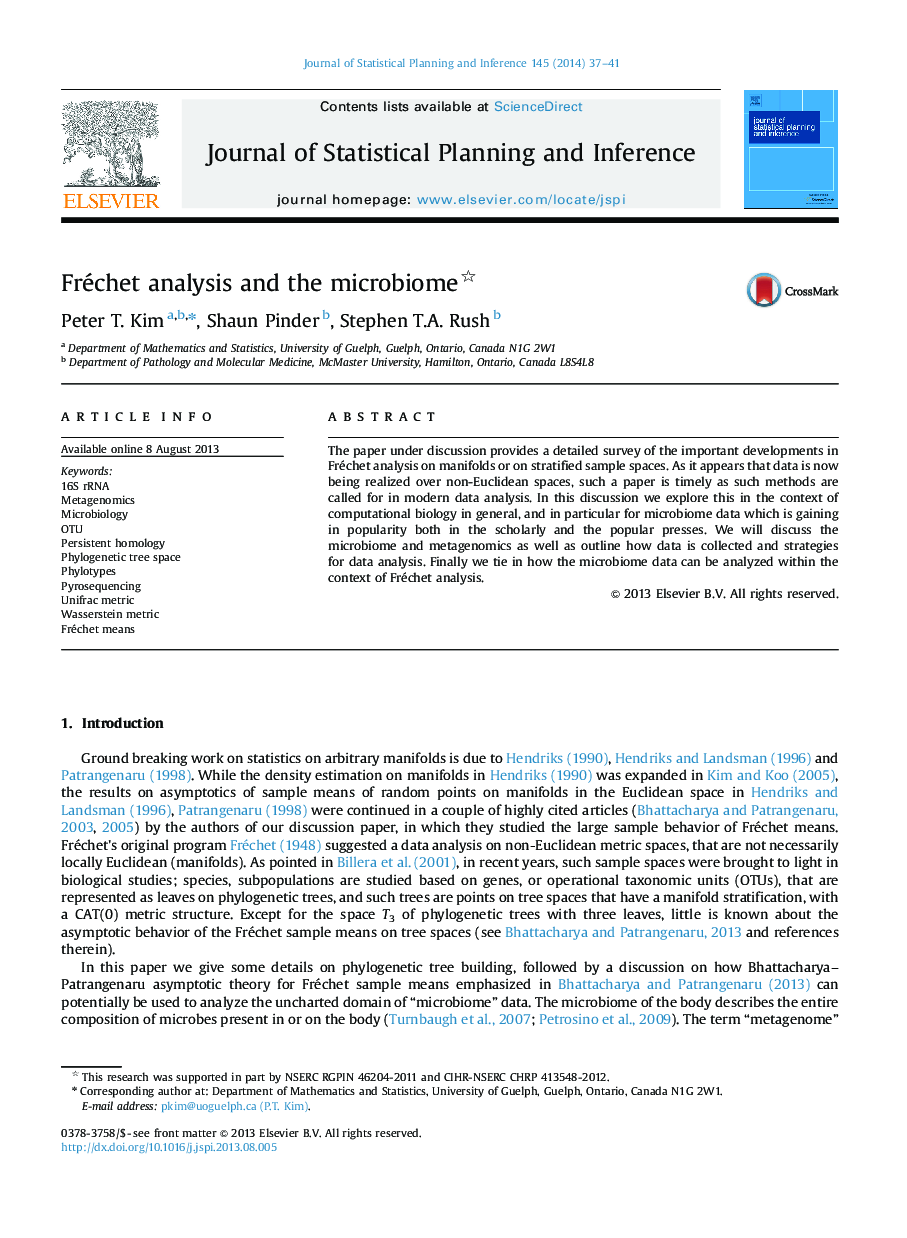 Fréchet analysis and the microbiome 