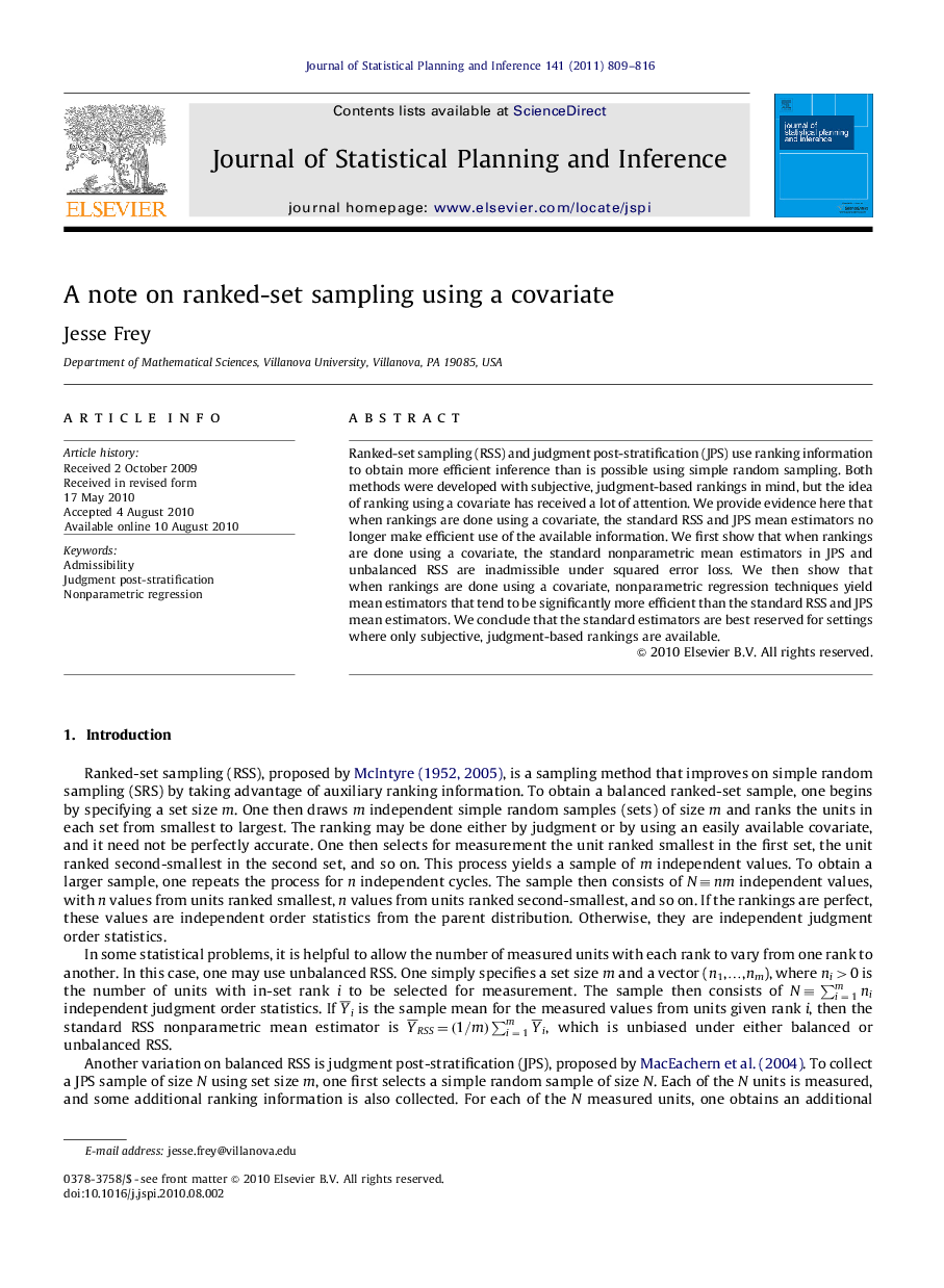 A note on ranked-set sampling using a covariate