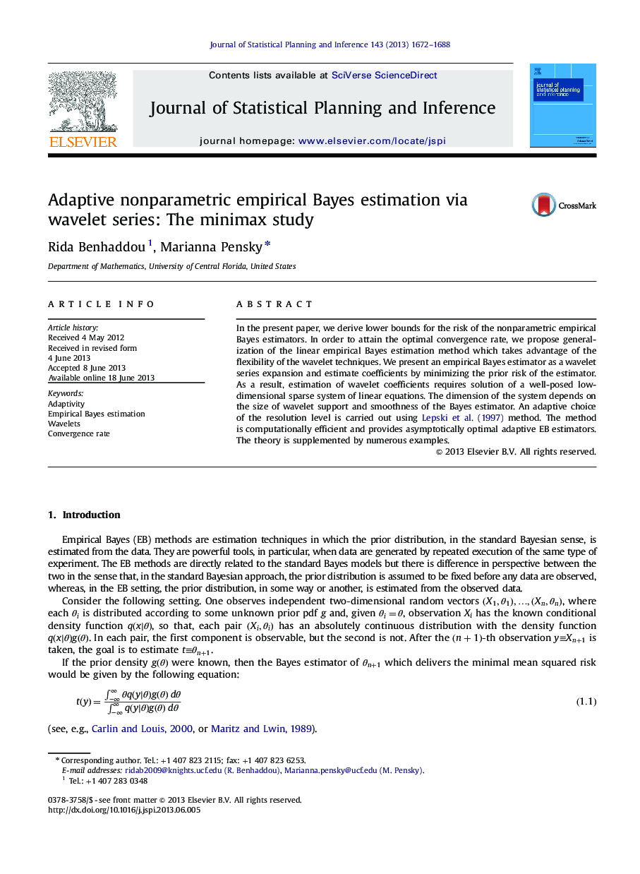 Adaptive nonparametric empirical Bayes estimation via wavelet series: The minimax study