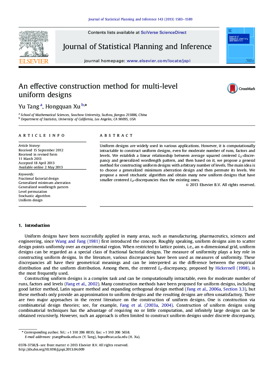 An effective construction method for multi-level uniform designs